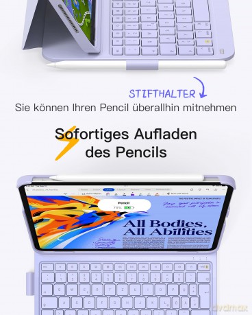 inateck Keyboard iPad 2007 purple BK2007
