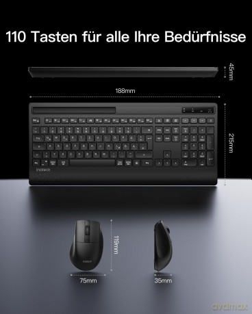 inateck Keyboard KB06006 black
