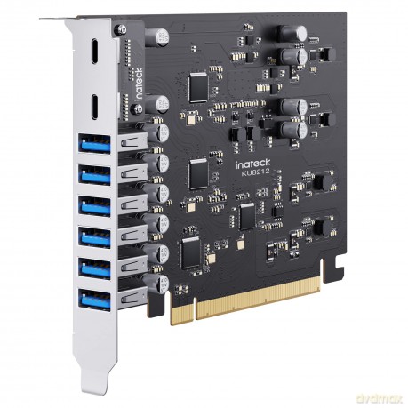 Inateck PCIe Kart USB 3.2 G2, 2 USB C, 6