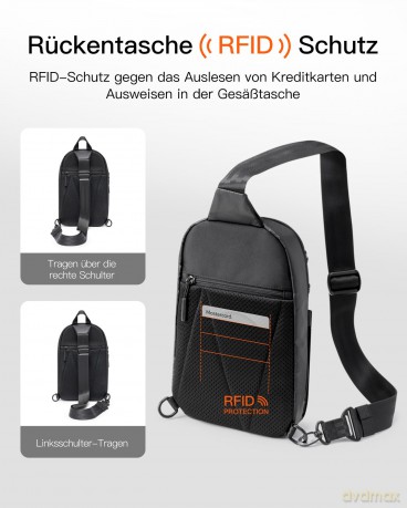 inateck Umhngetasche FB01003 black 24,5