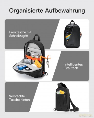 inateck Umhngetasche FB01003 black 24,5