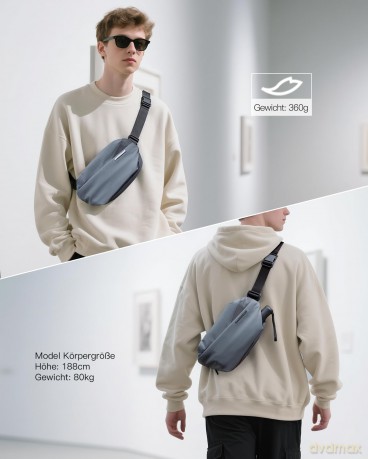 inateck Umhngetasche LB03014 darkgray