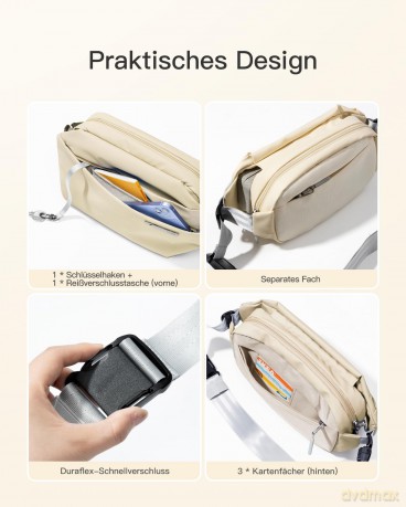 inateck Umhngetasche LB03014-S beige 3