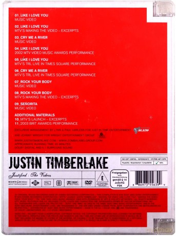 Justin Timberlake: Justified: The Videos (jewel case) [DVD]