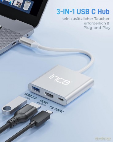 INCA Adapter ITPC-04T Typ C, HDMI 4K,