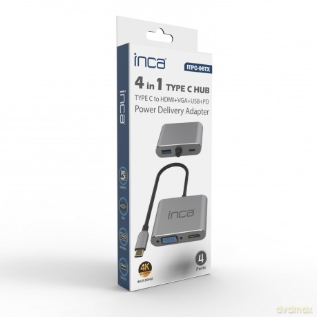 INCA Adapter ITPC-06TX USB-C 4-in-1