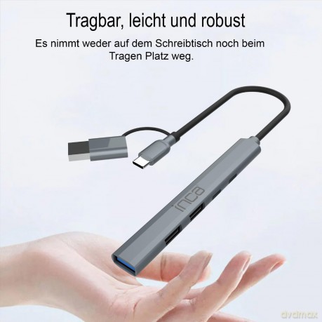 INCA Adapter IUTP-06TX USB C/A USB 3.