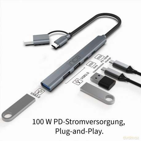 INCA Adapter IUTP-06TX USB C/A USB 3.