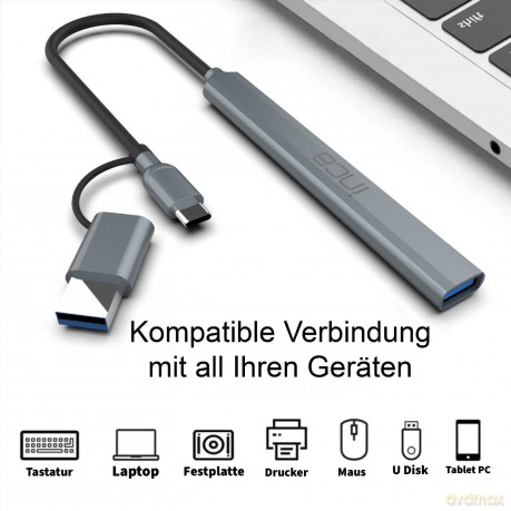 INCA Adapter IUTP-06TX USB C/A USB 3.