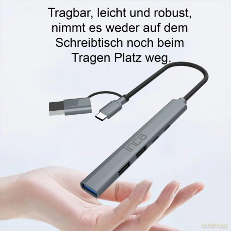 INCA Adapter IUTP-06TX USB C/A USB 3.