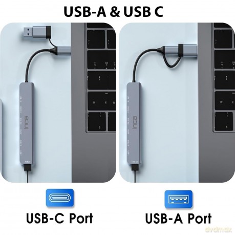 INCA Adapter IUTP-7T USB C/A 5Gbit/s