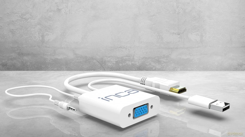 INCA Adapter IVTH-01 VGA auf HDMI (+USB