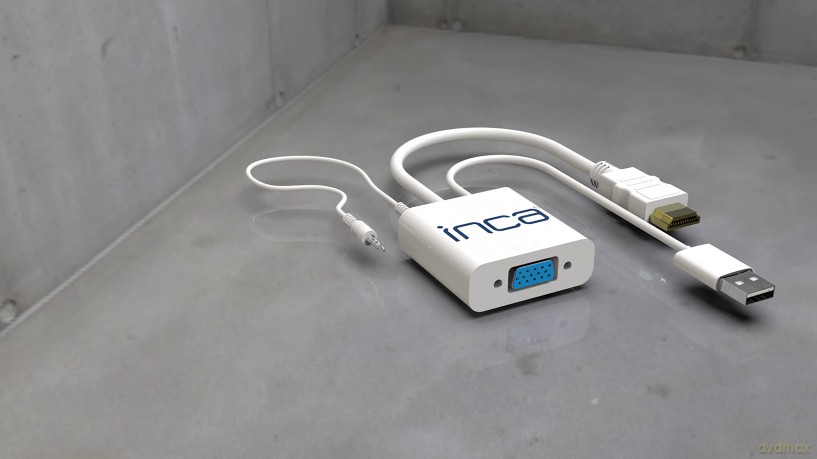 INCA Adapter IVTH-01 VGA auf HDMI (+USB