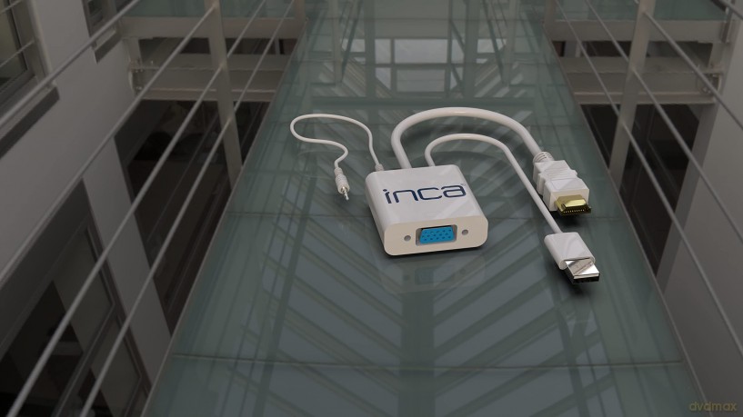 INCA Adapter IVTH-01 VGA auf HDMI (+USB