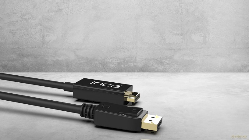 INCA DisplayPort zu HDMI,Kabell.1,8 m,1