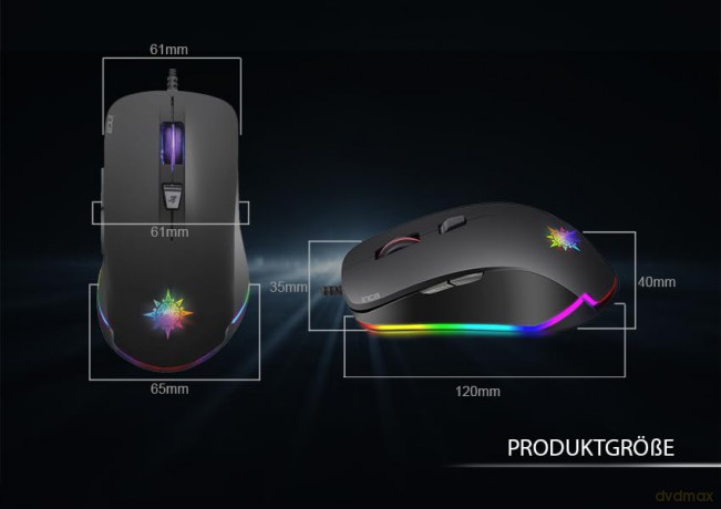 INCA Gaming Maus IMG-327 4800 DPI, RG