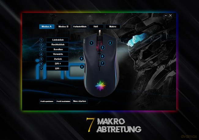 INCA Gaming Maus IMG-349 6400 DPI, RG