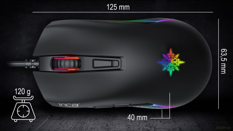 INCA Gaming Maus IMG-GT14 3600 DPI, RG