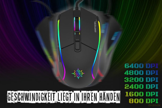 INCA Gaming Maus IMG-GT16 6400 DPI, RG
