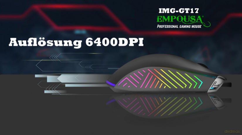 INCA Gaming Maus IMG-GT17 6400 DPI, RG