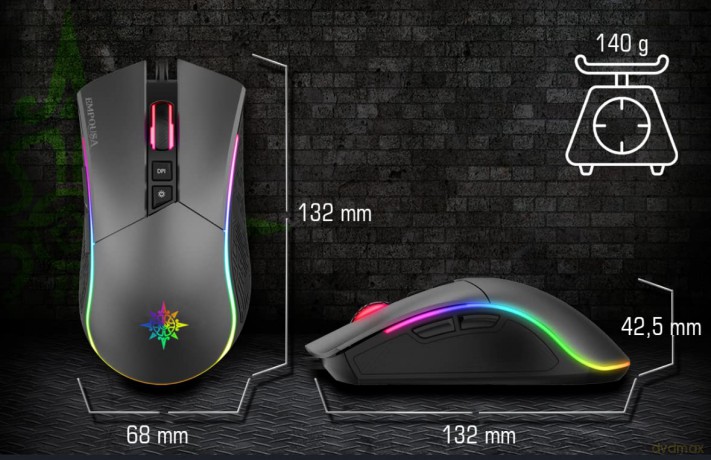 INCA Gaming Maus IMG-GT19 4800 DPI, RG