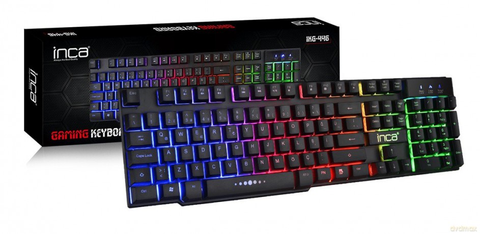 INCA Gaming Tastatur IKG-446 Regenbogen