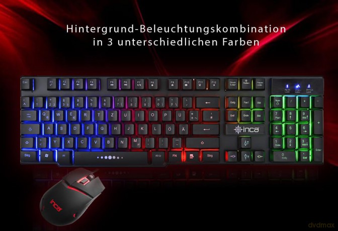 INCA Gaming Tastatur IKG-448 inkl. Maus