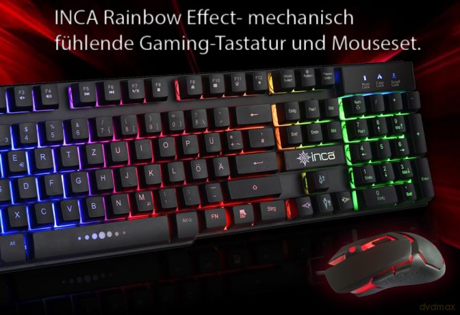 INCA Gaming Tastatur IKG-448 inkl. Maus