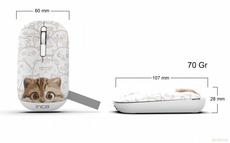 INCA Maus IWM-242K Wireless, Katzenmot