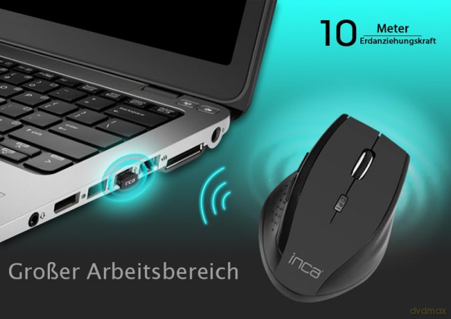 INCA Maus IWM-500GLK 1600 DPI,Wireless,