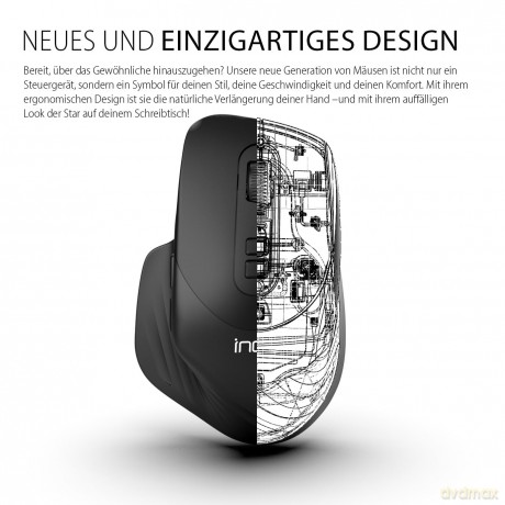 INCA Maus IWM-553S Ergonomisch, wireles
