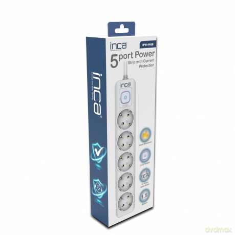 INCA Steckdosenleiste IPW-44GB 5fach, L