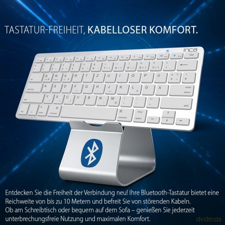 INCA Tastatur IBK-569BT ultradźnn, Blue