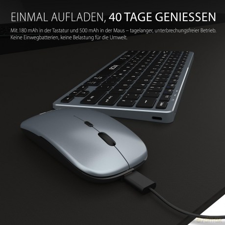 INCA Tastatur IBK-572BT BT 2.4G Smart Gr