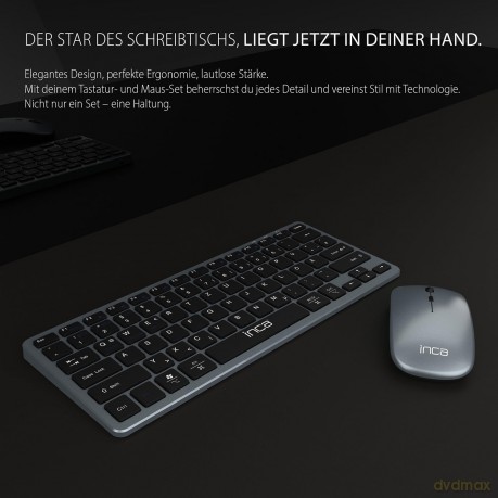 INCA Tastatur IBK-572BT BT 2.4G Smart Gr