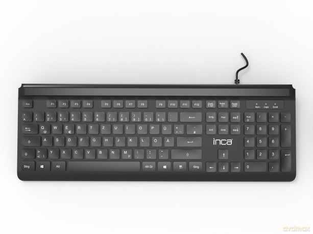 INCA Tastatur IMK-377 Corded Set, Sil