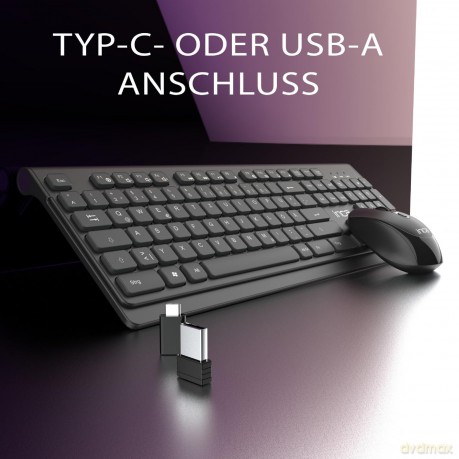 INCA Tastatur IWS-519 Wireless Set, M