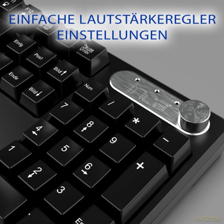 INCA Tastatur IWS-549U Wireless Set, B