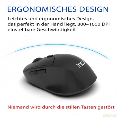 INCA Tastatur IWS-549U Wireless Set, B