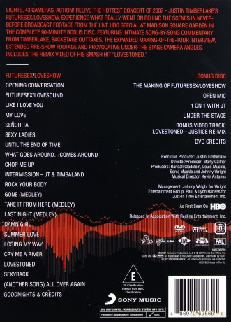 Justin Timberlake: FutureSex/LoveShow - Live from Madison Square Garden (digipack) [2DVD]