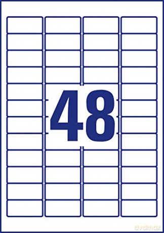 Avery Zweckform: Inkjet Etik.45,7x21,2 Transp.