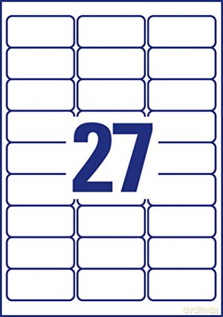 Avery Zweckform: Inkjet-Etik.63,5x29,6 Transp.