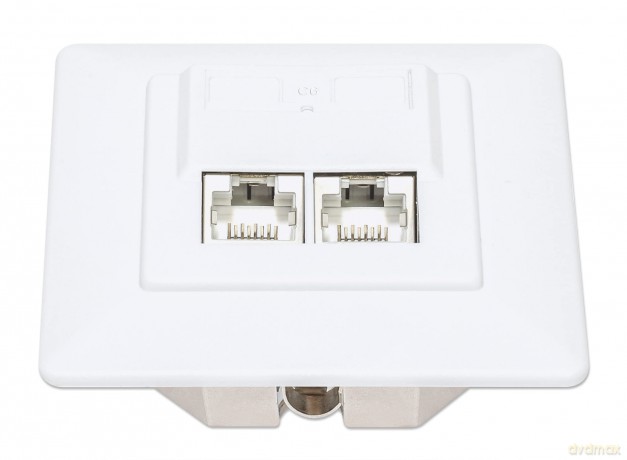 INTELLINET 2-Port Cat6a 10G RJ45-Unterpu