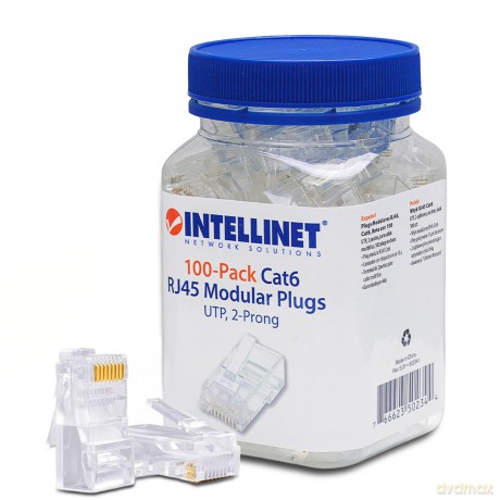 INTELLINET Modularstecker RJ45 Cat6 UTP