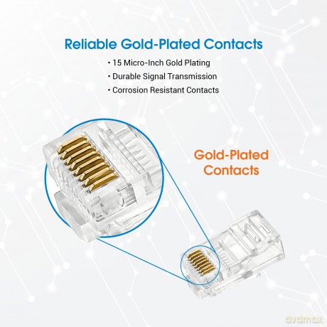 INTELLINET Modularstecker RJ45 Cat6 UTP