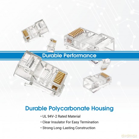 INTELLINET Modularstecker RJ45 Cat6 UTP