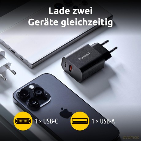 Intenso Power Adapter 1x USB-A/1x USB-C