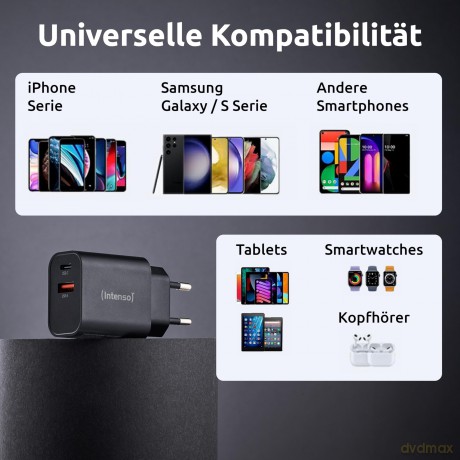 Intenso Power Adapter 1x USB-A/1x USB-C