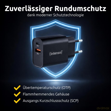 Intenso Power Adapter 1x USB-A/1x USB-C
