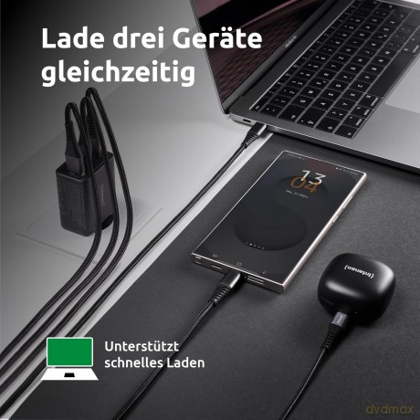 Intenso Power Adapter 1x USB-A/2x USB-C